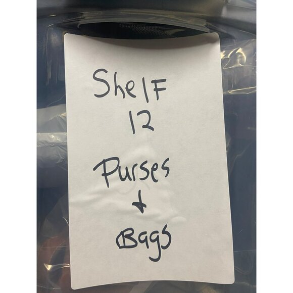 White Leather Clutch With Long Shoulder Strap - Navy Trim - Picture 7 of 7